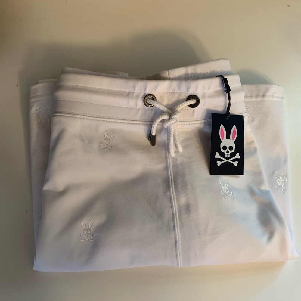 Men’s Psycho Bunny 3XL NEW fashion forward White shorts